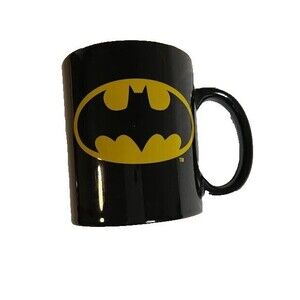 Cosplay Iconic DC Comics Batman Bat-Signal Logo Coffee Mug/Cup Black and Yellow